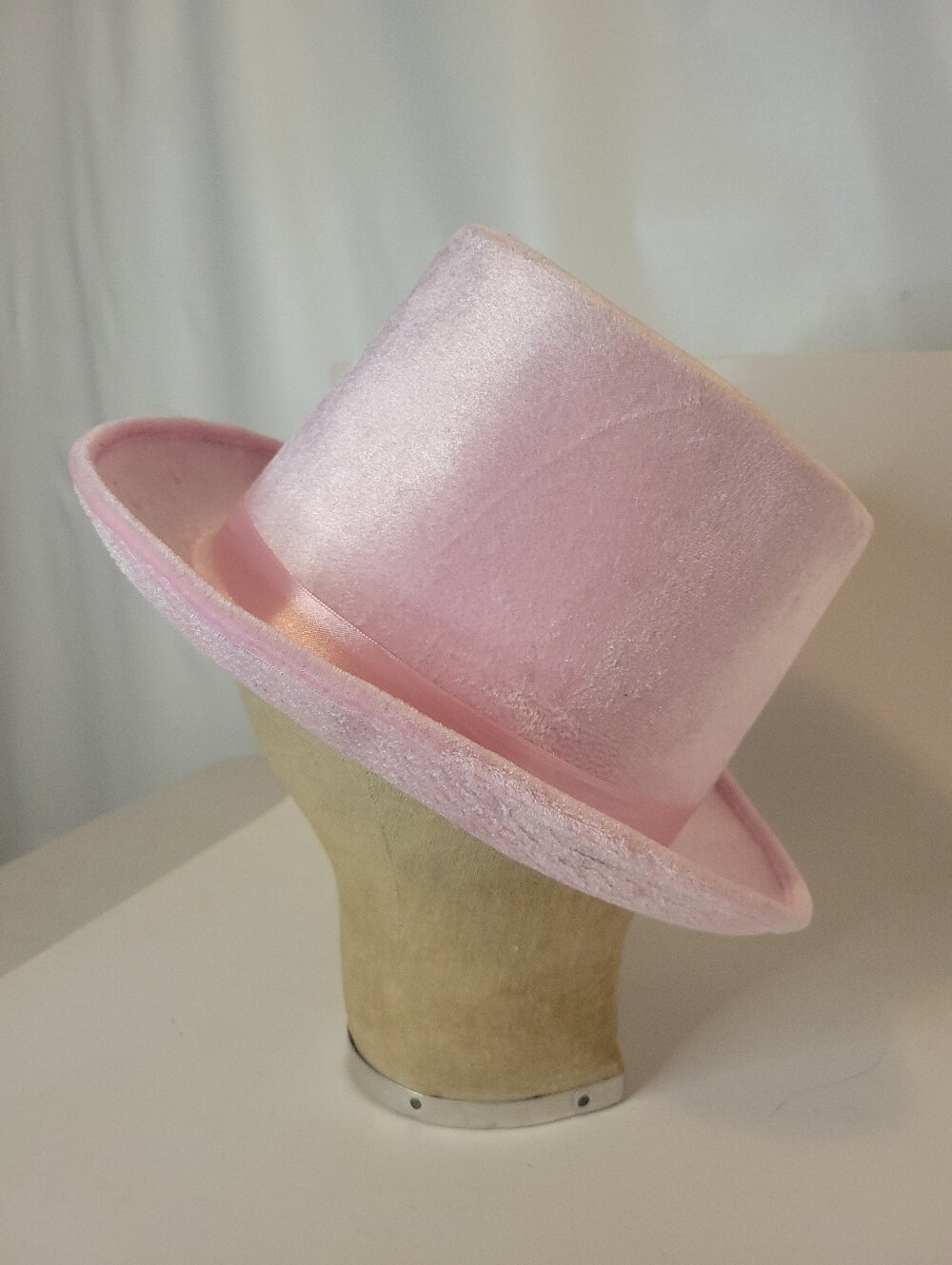 Pink Velvet Top Hat